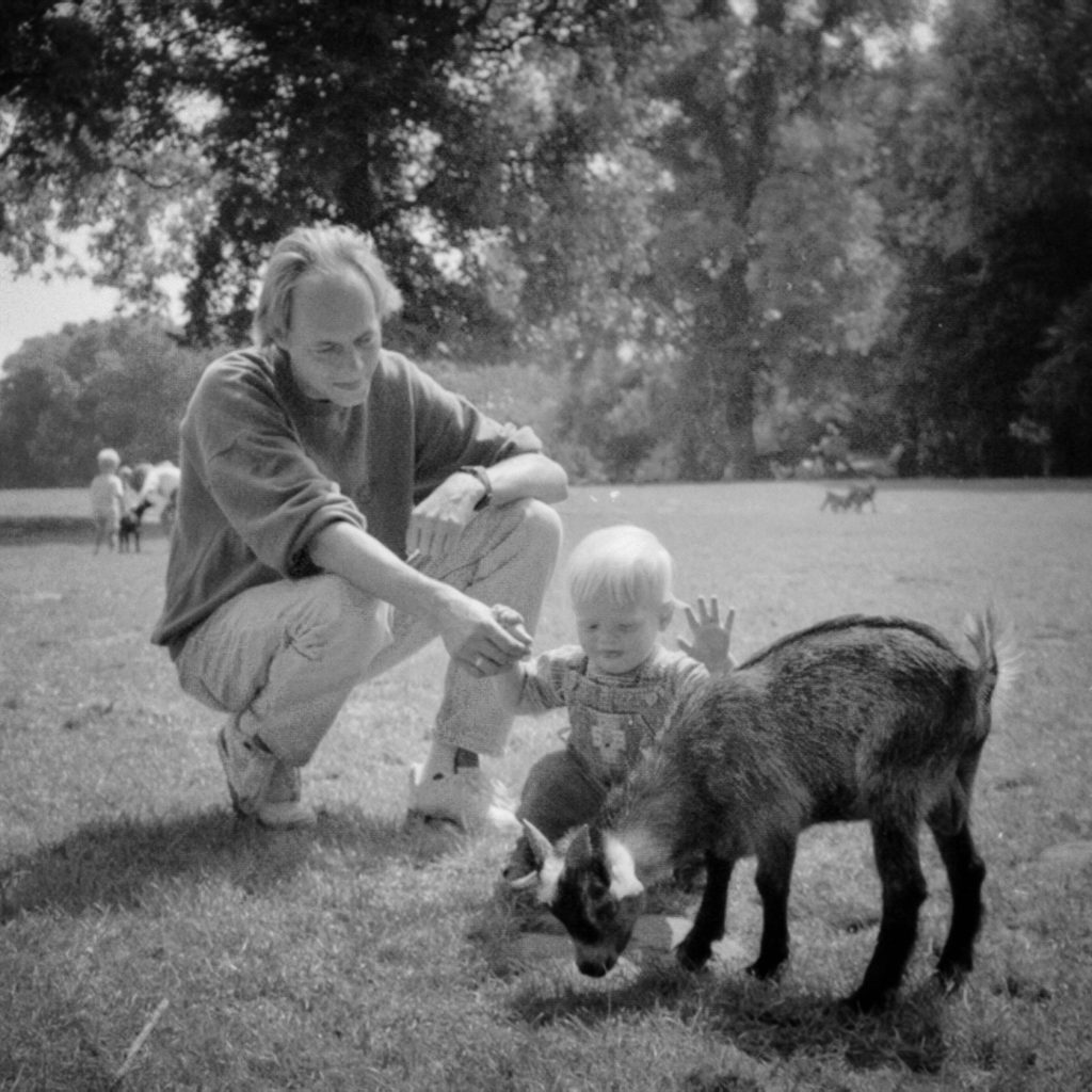 Torben og Rasmus, på safari Knuthenborg safaripark.