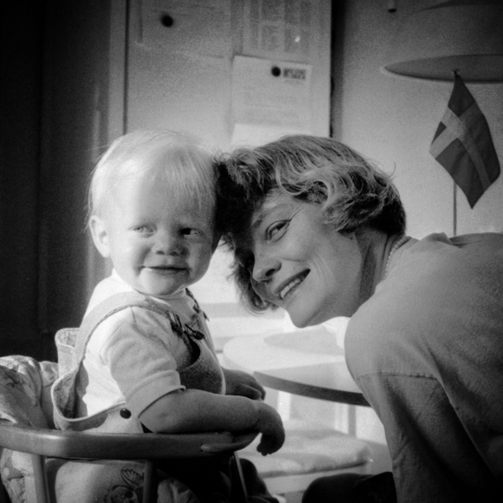 Rasmus 1år og den stolte mor.